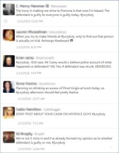 juror tweets